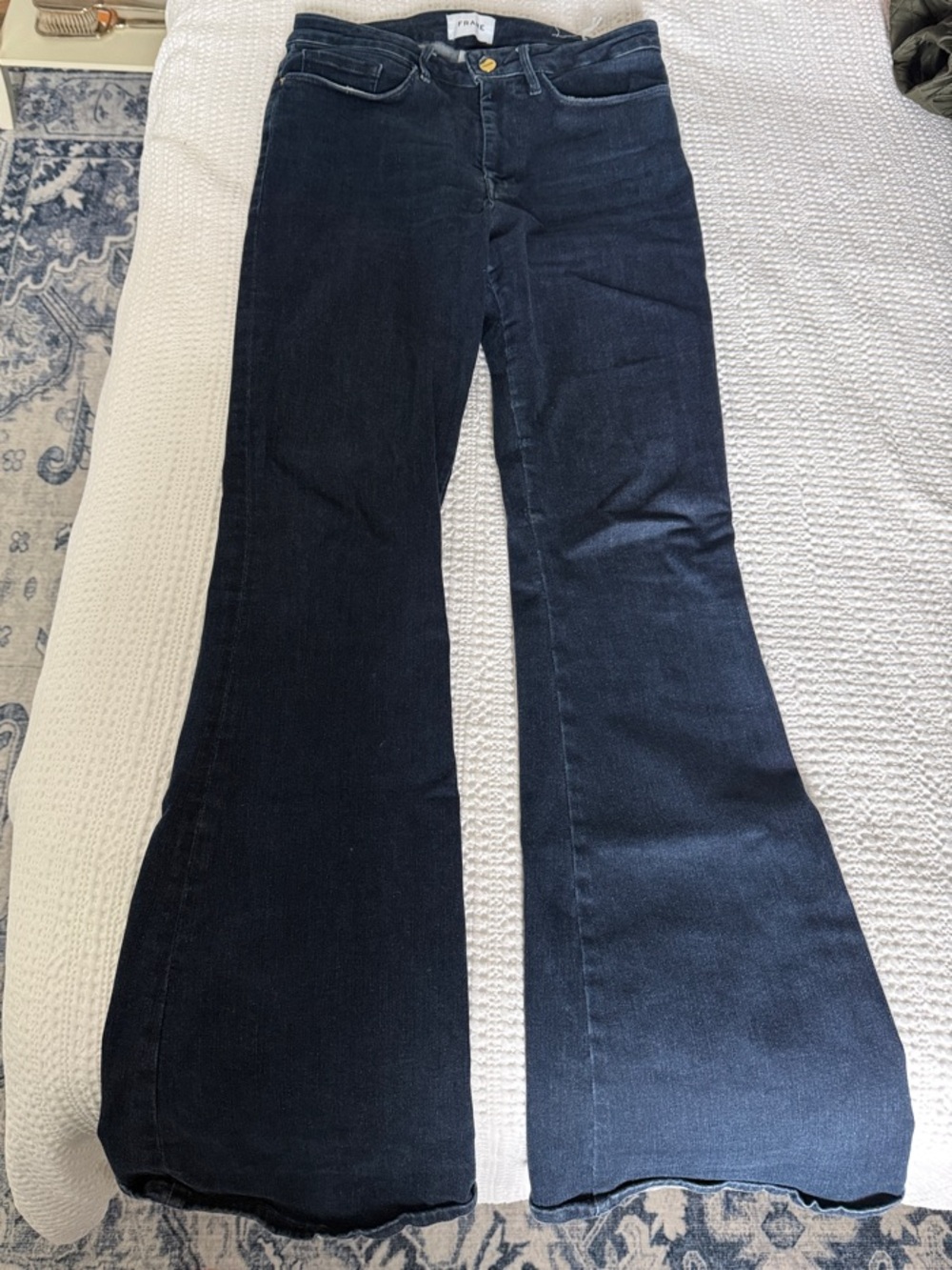 Frame Denim Dark Blue Flare Jeans